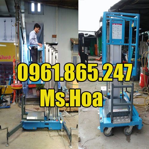 Thang nâng người trục rút 8m