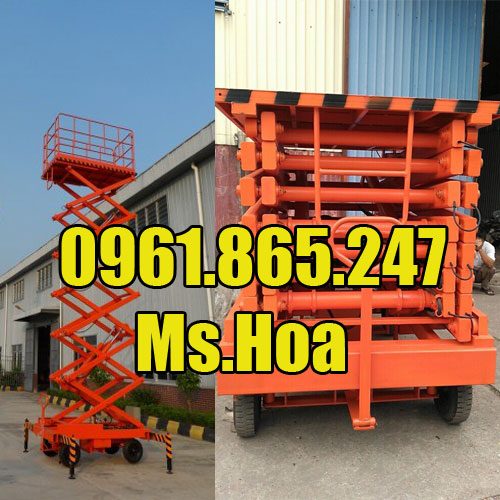 Xe nâng người cắt kéo 9 mét