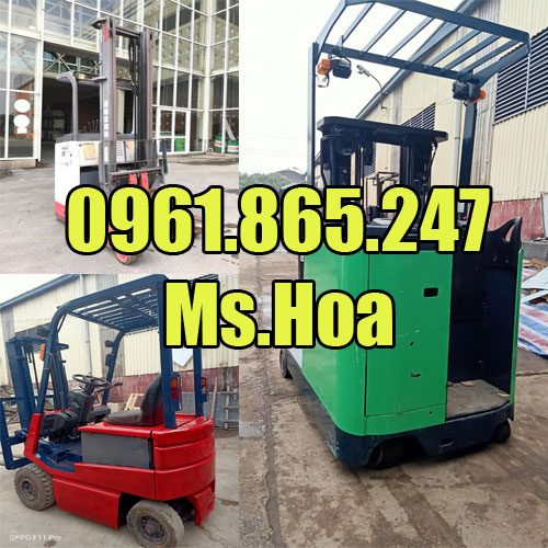 Xe nâng điện cũ đứng lái ở Vĩnh Phúc