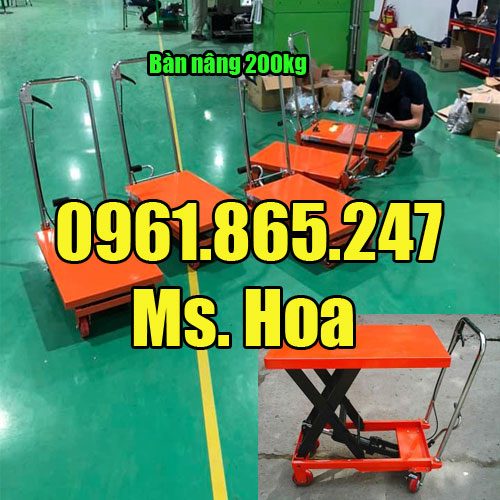 Bàn nâng thủy lực 200kg