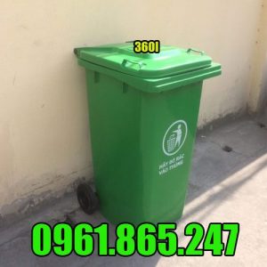 Thùng rác nhựa 360l