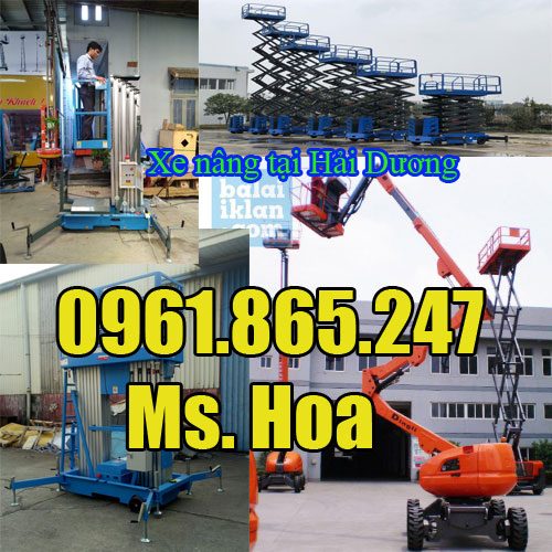 Xe nâng người tại hải dương