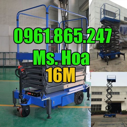 Thang nâng điện tự hành 16m