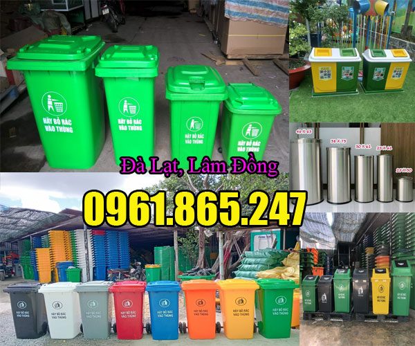 Thùng rác tại Đà Lạt, Lâm Đồng