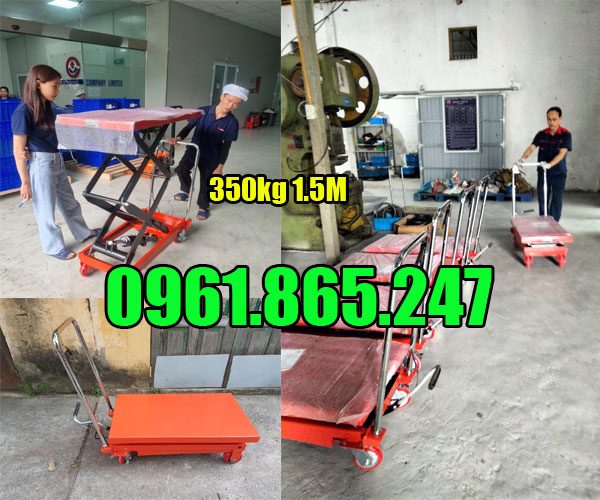 Xe nâng mặt bàn 350kg WP350