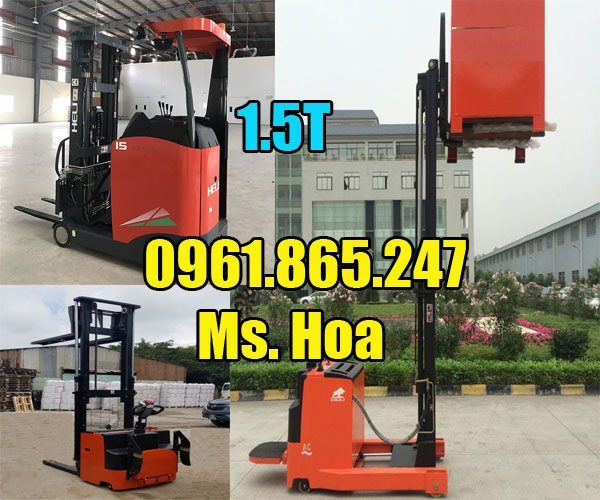 Xe nâng điện đứng lái 1.5 tấn