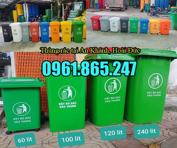 Thùng rác tại An Khánh, Hoài Đức